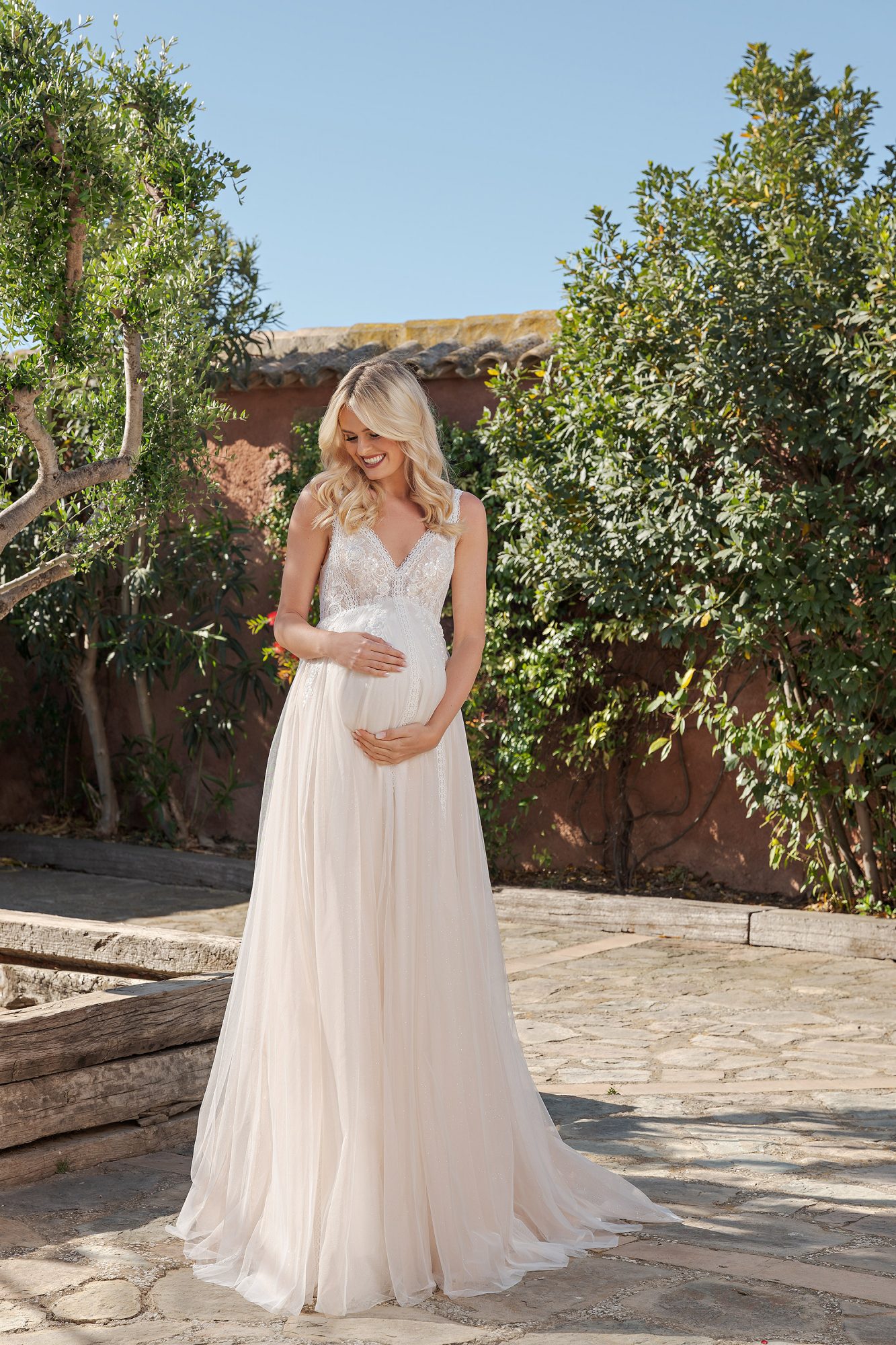 Duett pregnancy dress 2024 maternity dress wedding dress DTS502 (1)